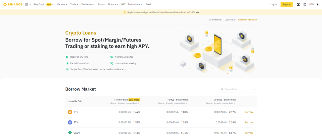 Crypto lending platforms